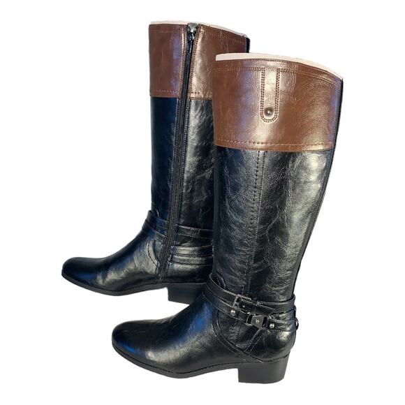 Unisa Women's Tereza Black and Brown Western Boots 10 - Picture 3 of 10